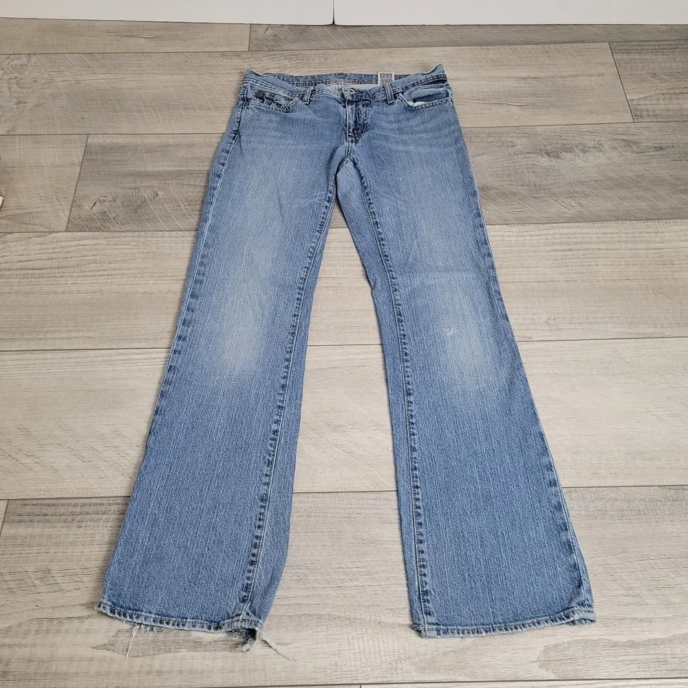 👖Polo‎ Ralph Lauren Stretch Kelly Jean Womens 6/Reg Bootcut Distressed Western